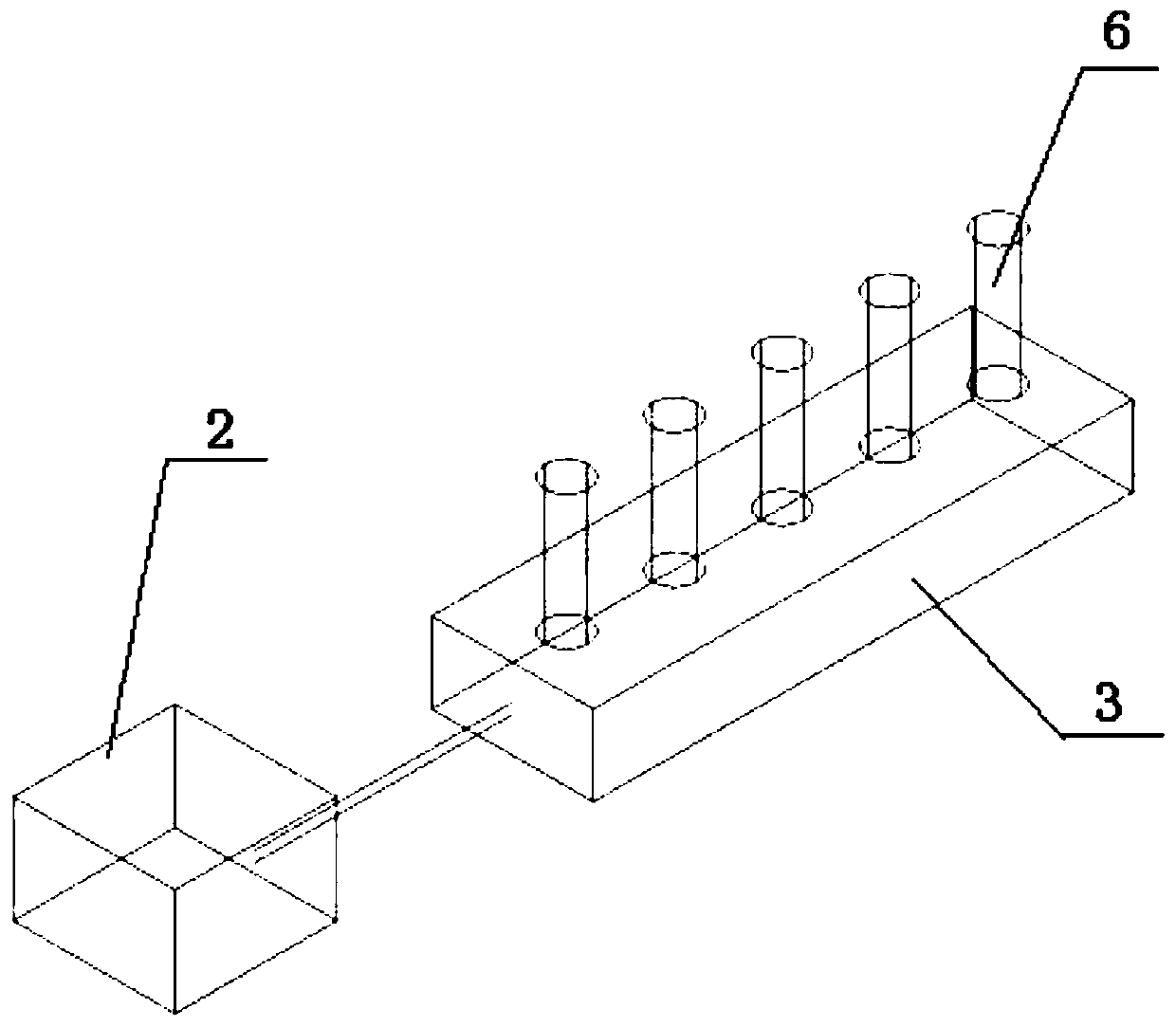 Electrostatic spinning device for efficiently preparing coaxial structure nanofibers