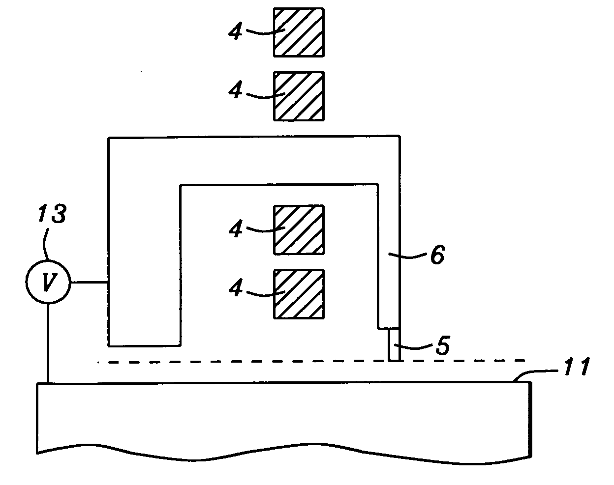 Electric field assisted magnetic recording