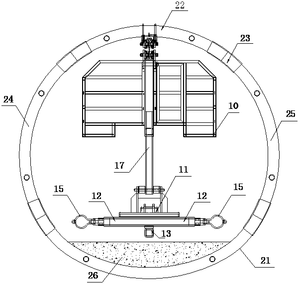 A steel tube concrete support installation machine and installation method