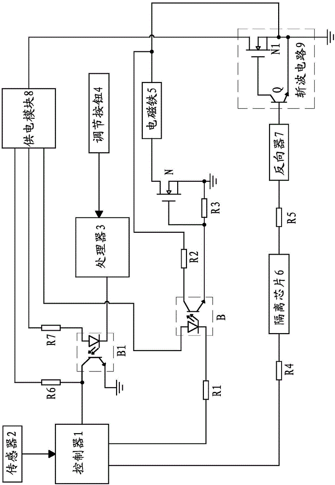 Lifting and pressing pin control device of sewing machine