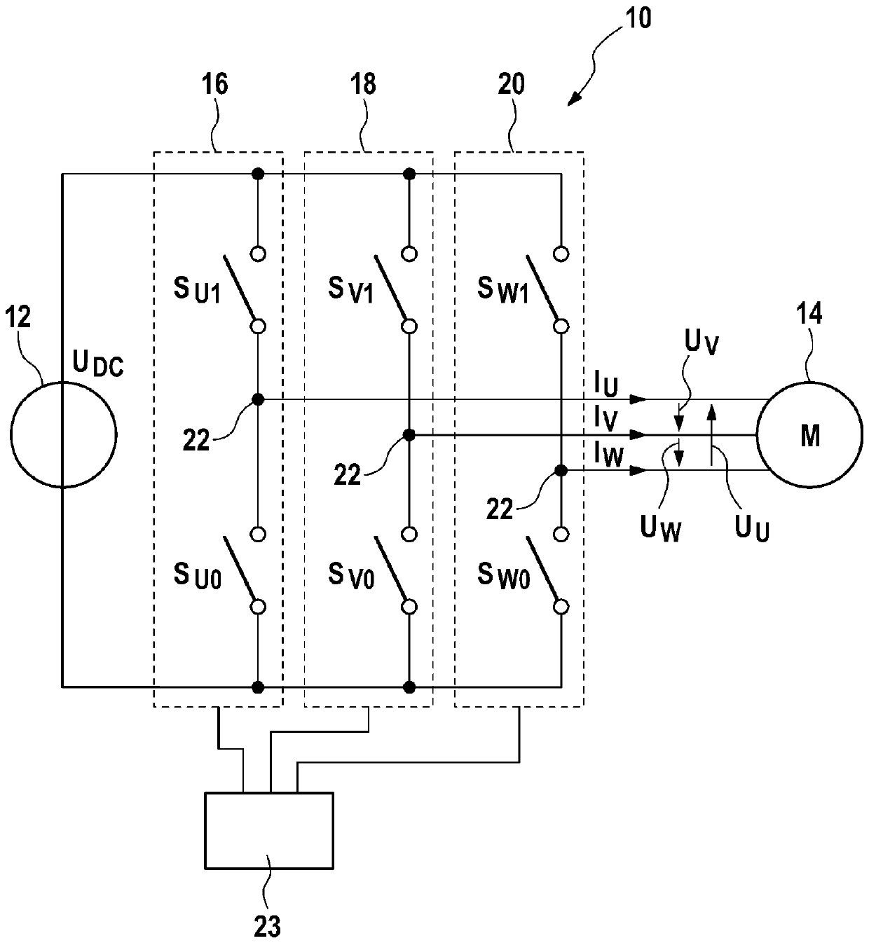 Three-phase AC motor trigger method and trigger device