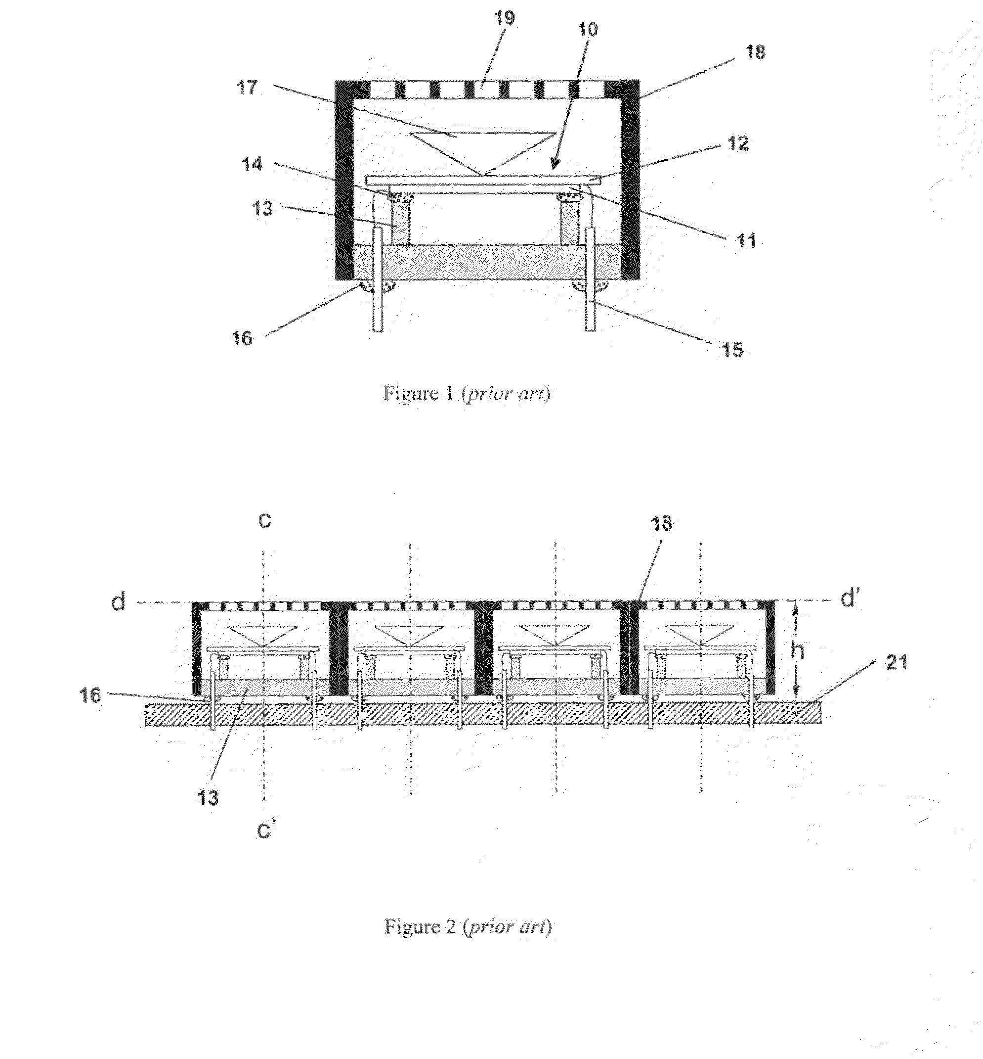 Ultrasonic transducer array and a method for making a transducer array