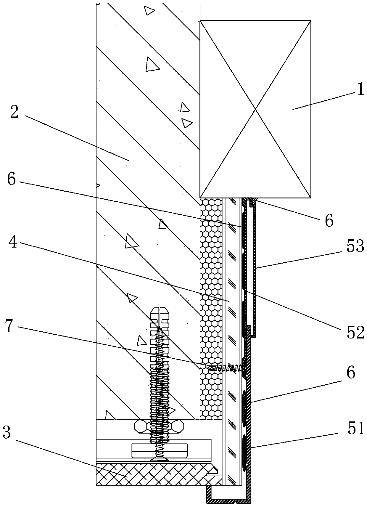 Single-side mounting structure of assembly type window sleeve