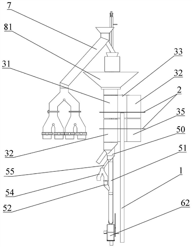 A material sample shrinking device and a material sample shrinking method