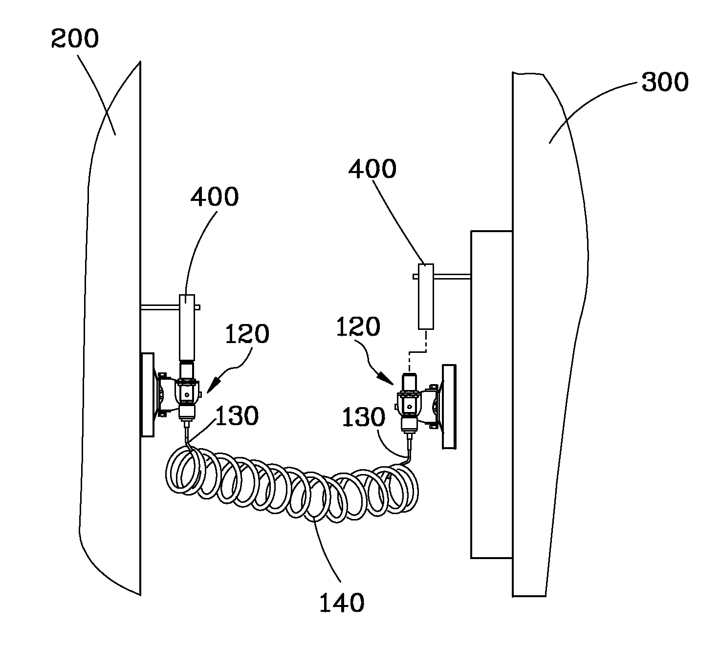 Signal transmission device for towing vehicle