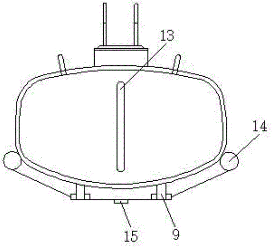 Water storage device of watering cart