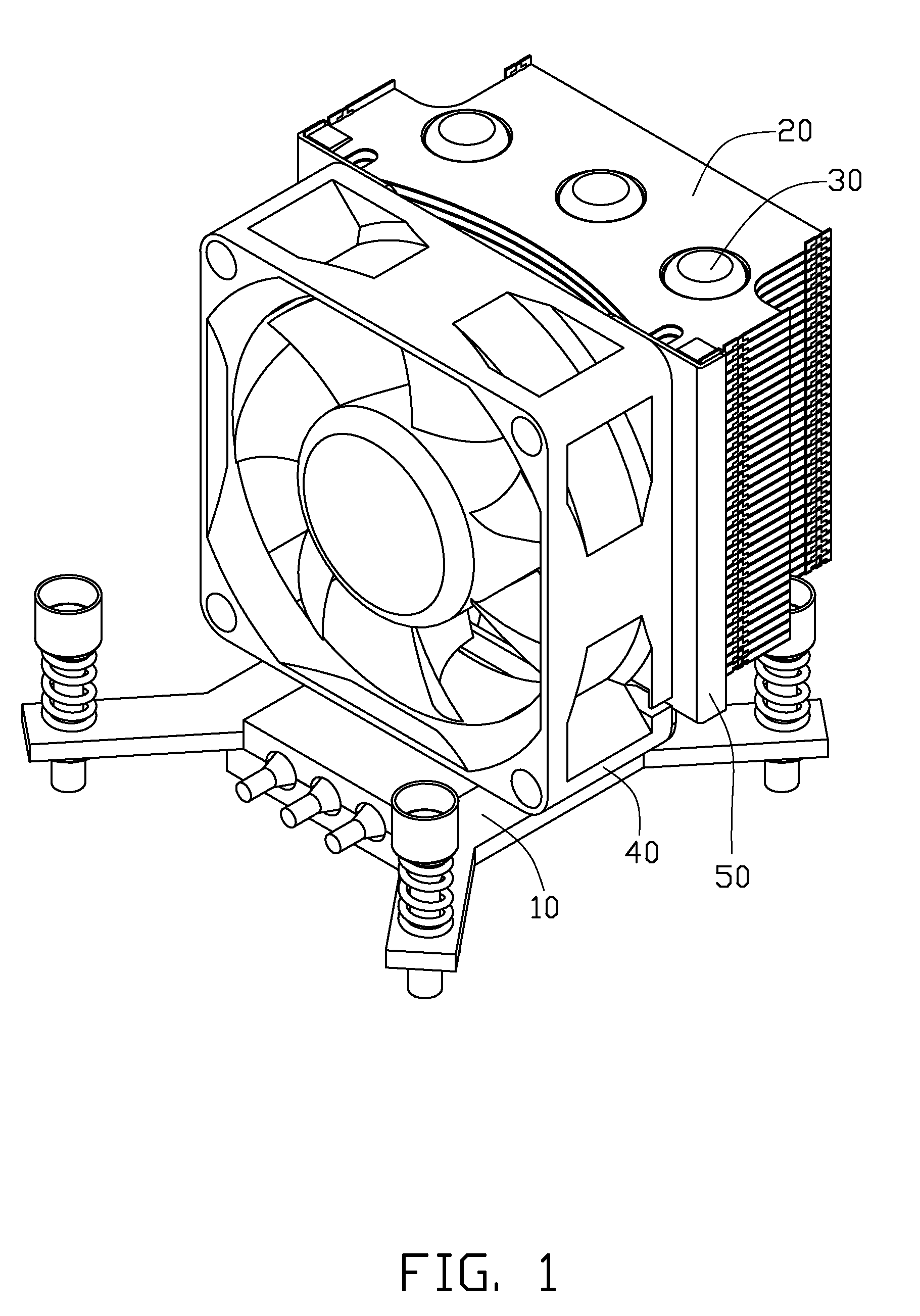 Heat dissipation device with heat pipe