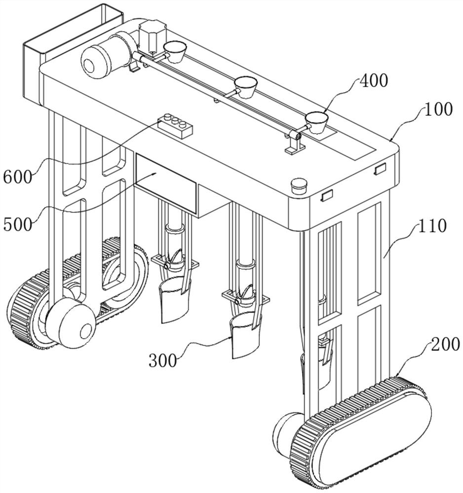 Automatic planting vehicle for traditional Chinese medicinal material seedling planting