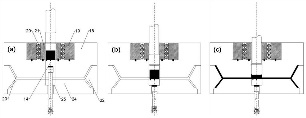 A method and device for in-situ preparation and molding of aluminum/magnesium alloy semi-solid slurry