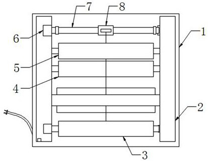 Warping machine with convenience in quantitative cutting of yarns during weaving