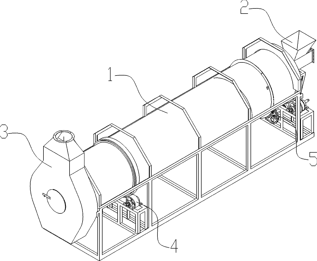 Roller of heat-uniformizing hot-air de-enzyme machine