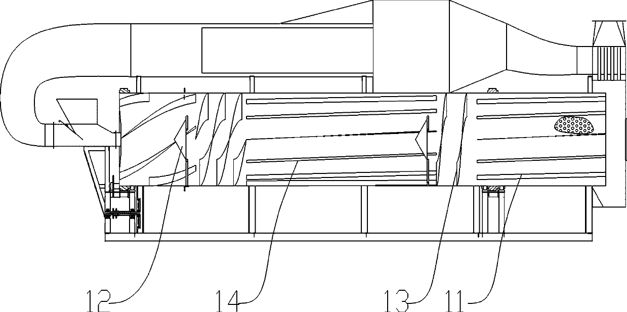 Roller of heat-uniformizing hot-air de-enzyme machine