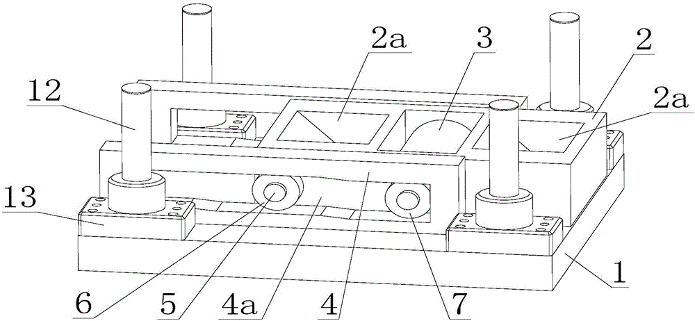 Rolling device of continuous differential thick plate