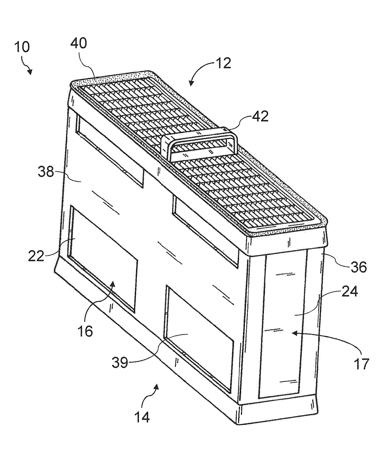 Filter Element of a Filter for Filtering Fluids, and Filter