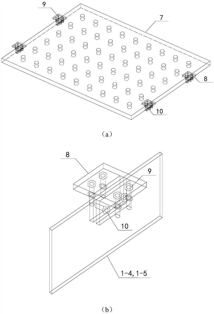 Simulation device of riser motion response based on combination of wave frequency and slow drift of floating structure