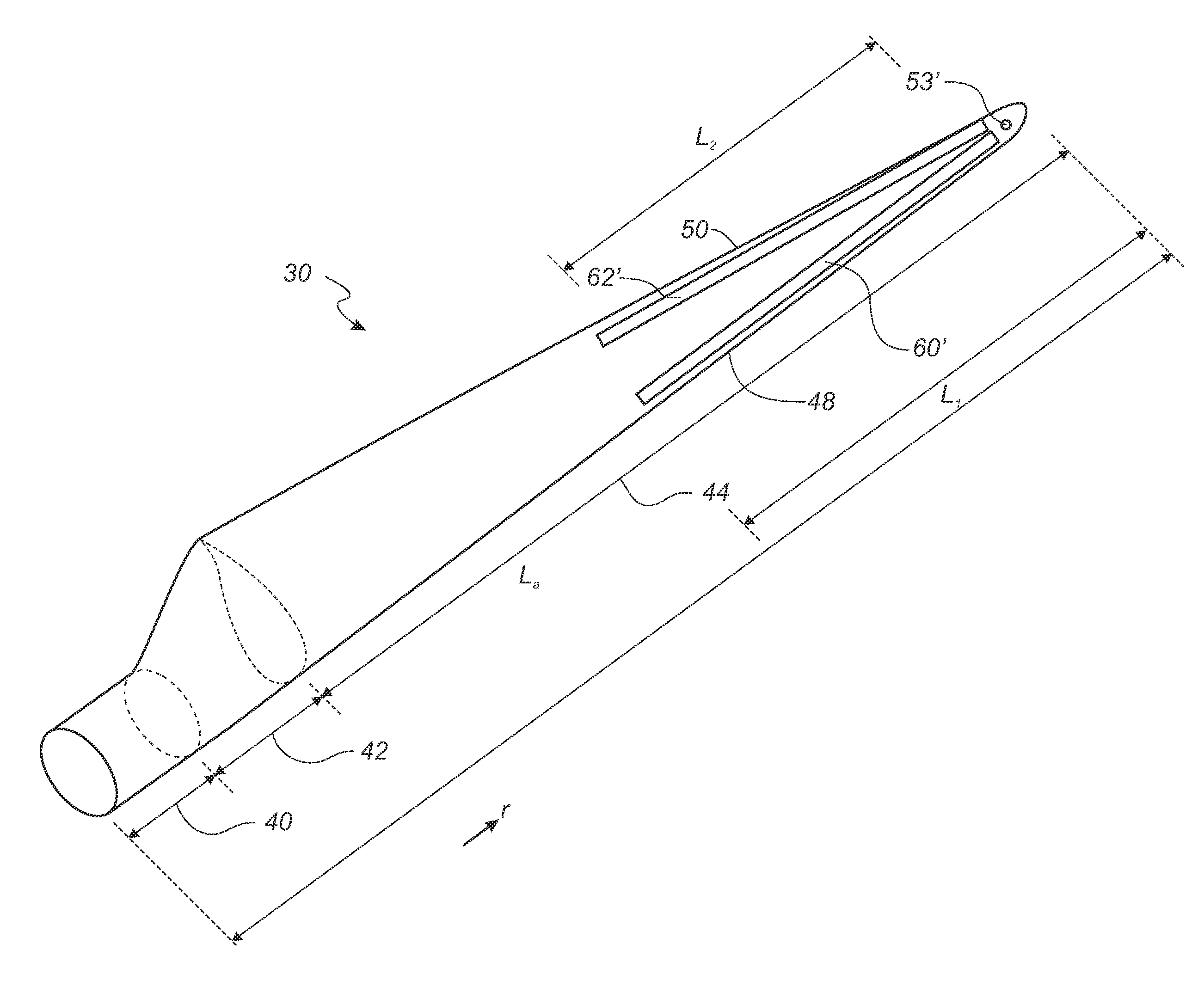 Wind turbine blade with a lightning protection system