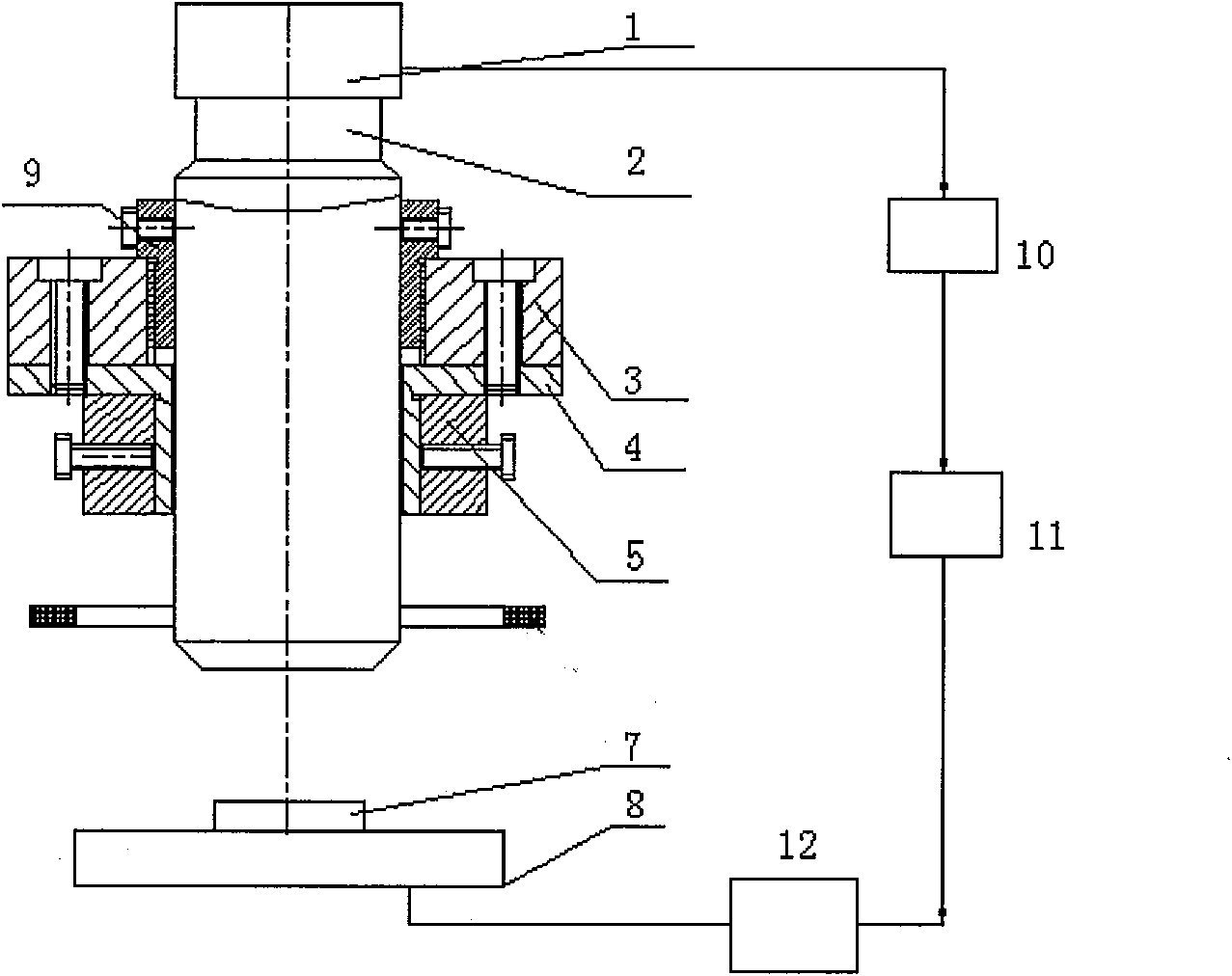 Object image coordinate error regulation device and method when spicing surface flaw detecting image