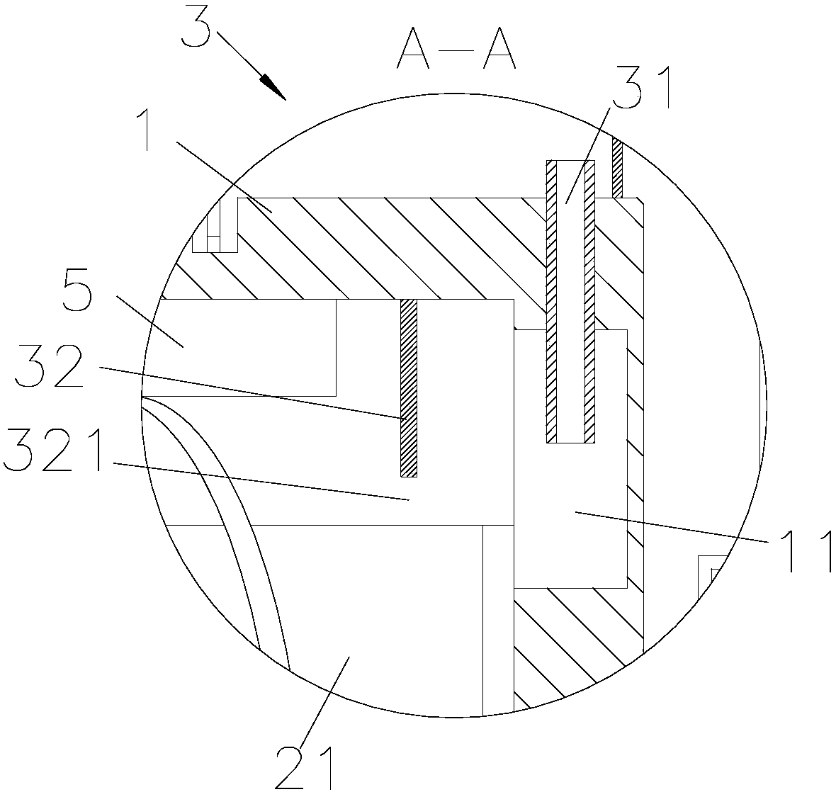 Rotary drum drainage mechanism of horizontal spiral centrifuge