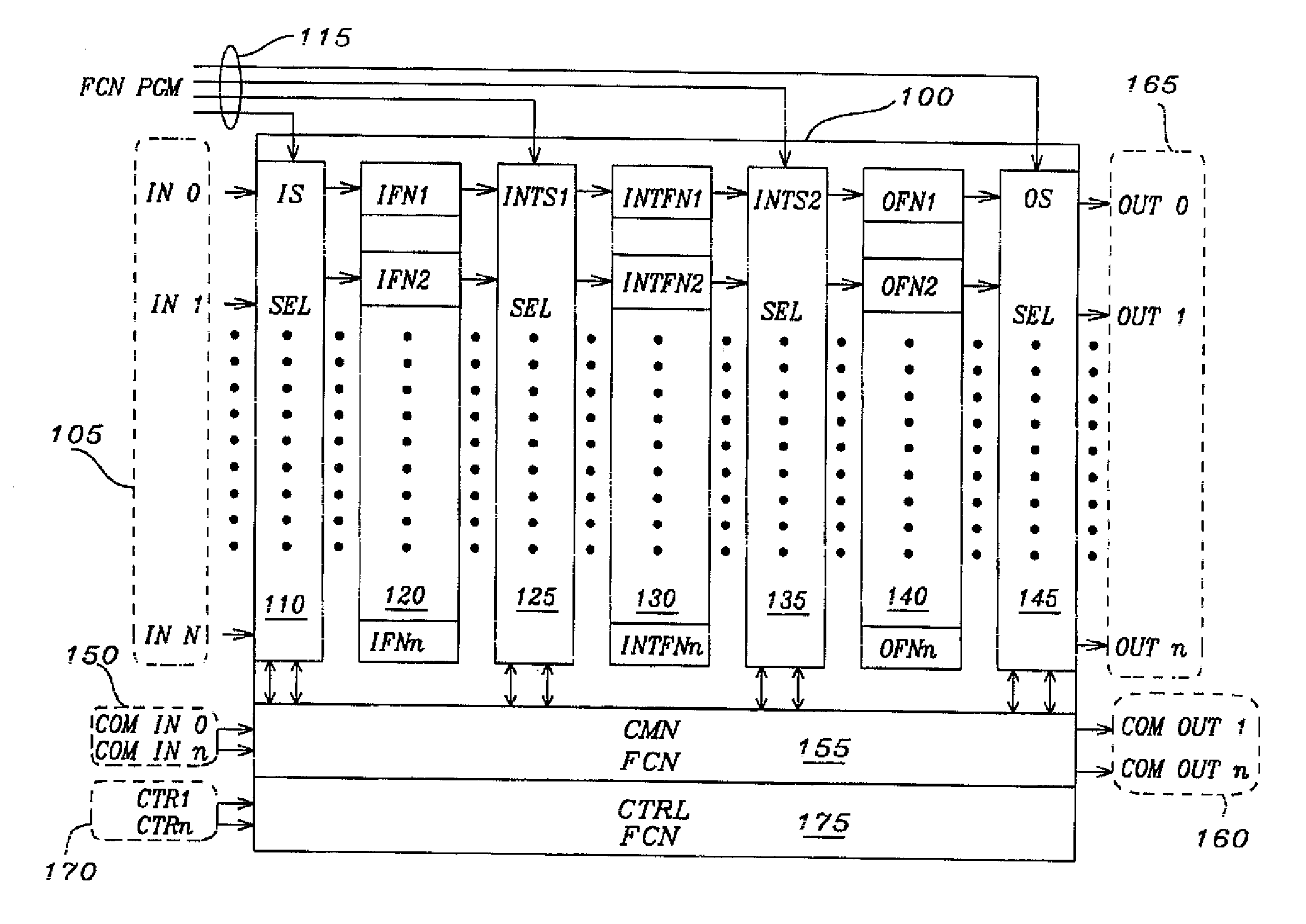 Software programmable multiple function integrated circuit module