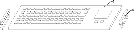 Anti-seepage, anti-deformation and anti-explosion keyboard