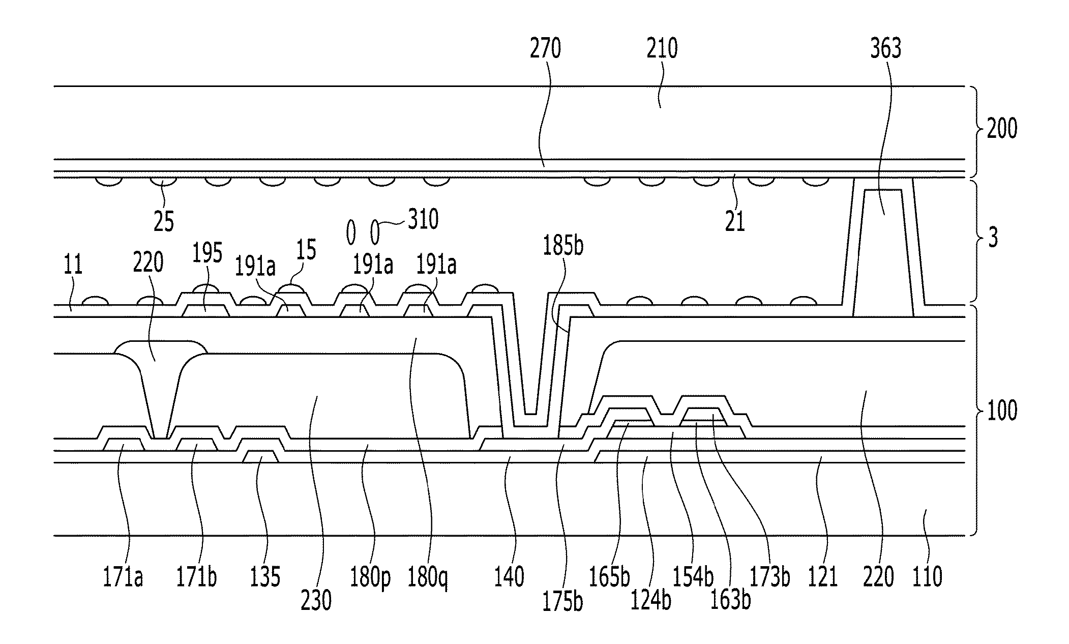 Curved liquid crystal display and method of manufacturing the same