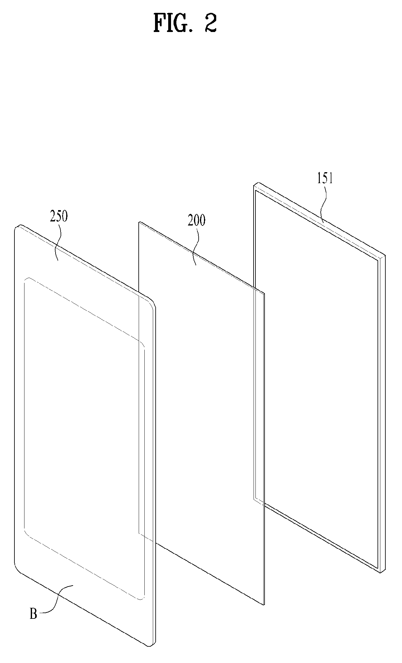 Touch panel and display device having the same with second connector attached to a second side of the substrate