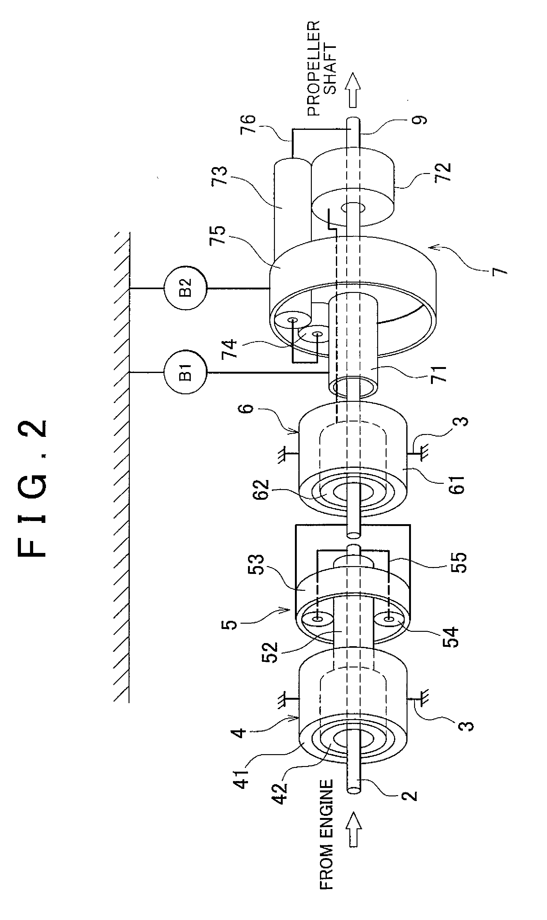 Power output device, and hybrid vehicle equipped with the power output device