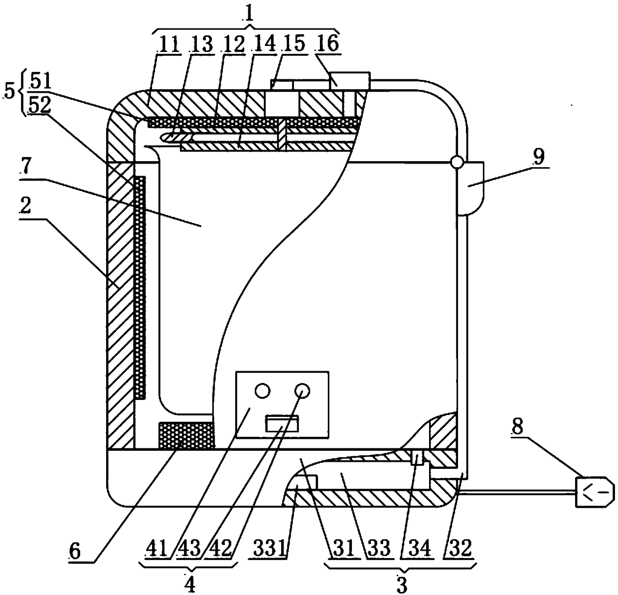 A three-dimensional heat preservation rice cooker