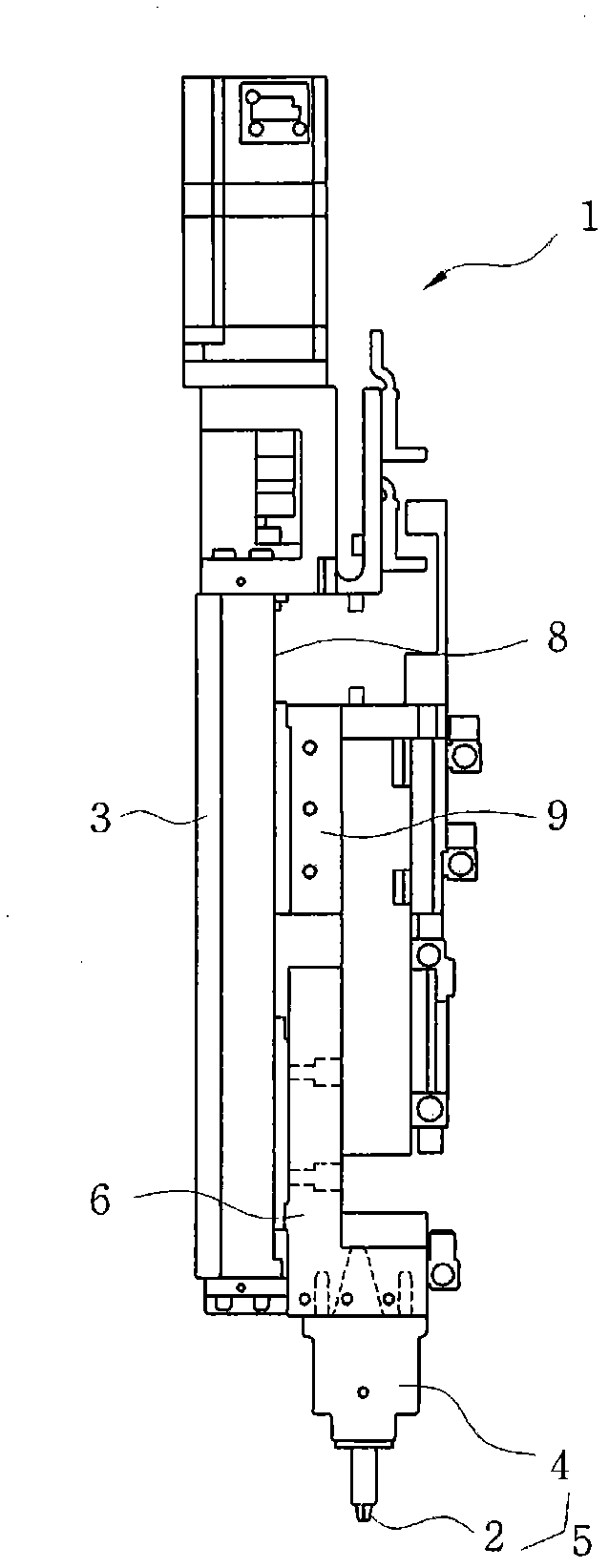 Scribing device equipped with scribing wheel damage detection device and scribing wheel damage detection method