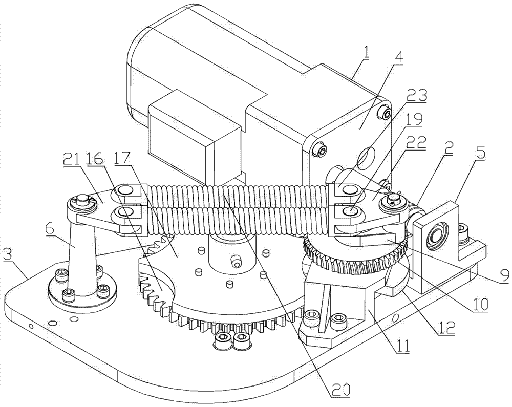 Spring energy storing device