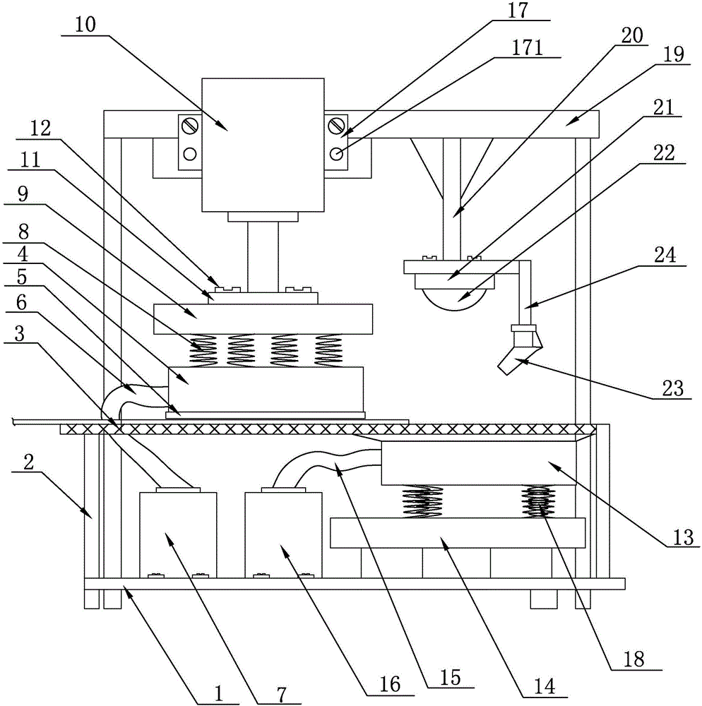 Multifunctional fabric chip removing device of luggage production equipment