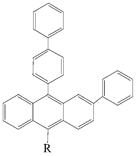 Anthracene containing derivative as well as preparation method and application thereof