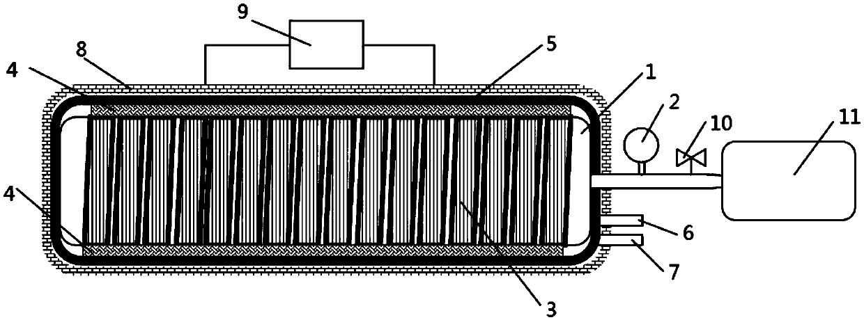 A forming device and forming method for a tubular three-dimensional braided composite material product