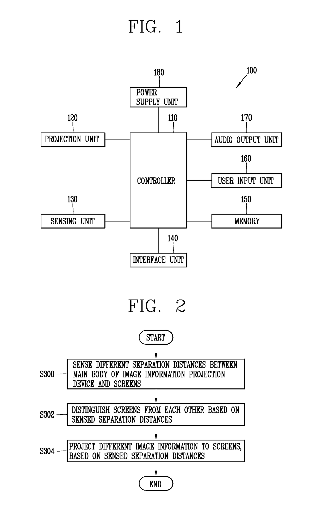 Image information projection device and projection device control method