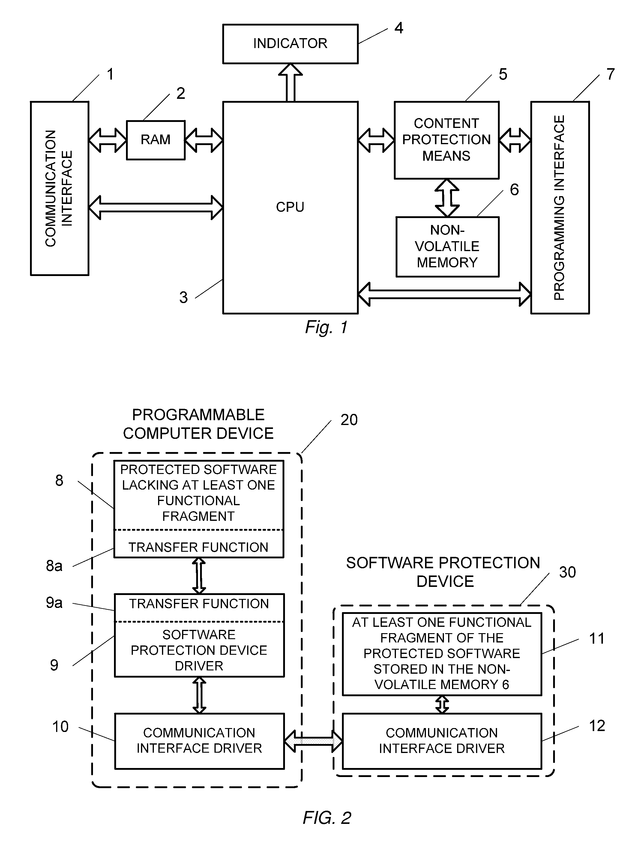 Method and device for protecting software from unauthorized use