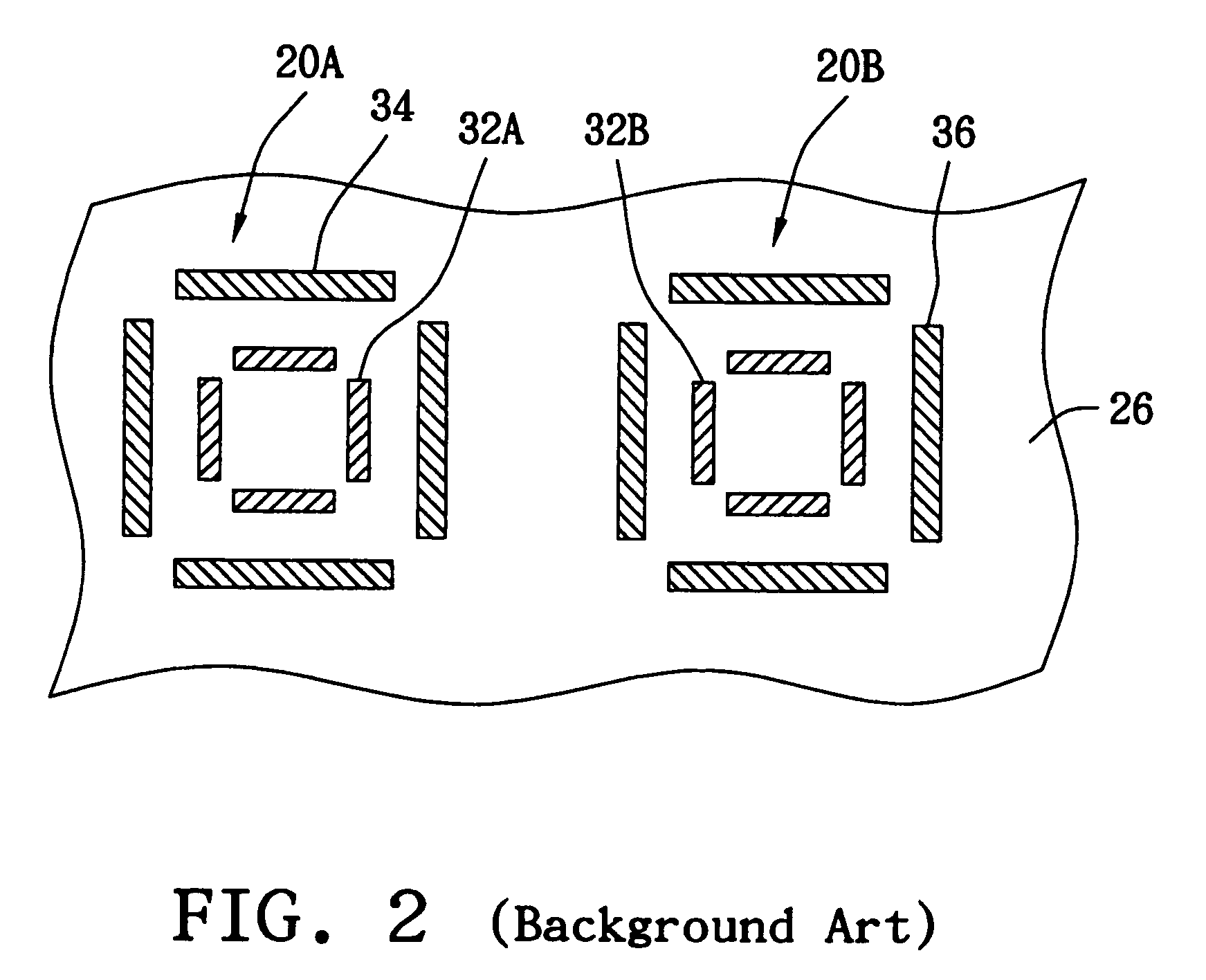 Overlay mark for aligning different layers on a semiconductor wafer
