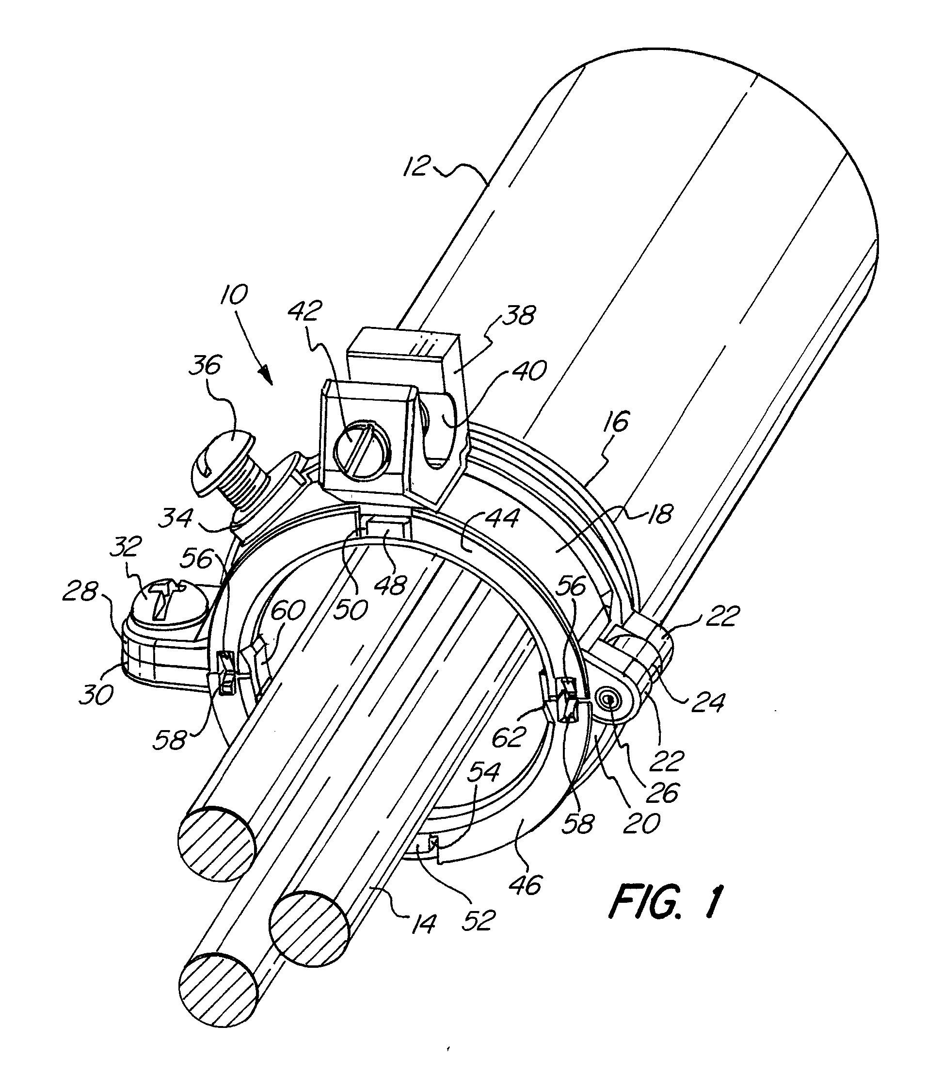 Split electrical grounding bushing with securely attached sections forming continuous insulation