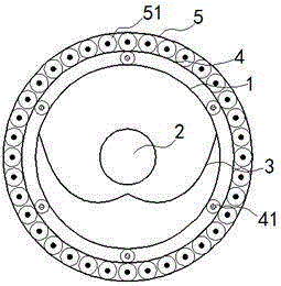 Heat-tracing type solar heat collecting tube