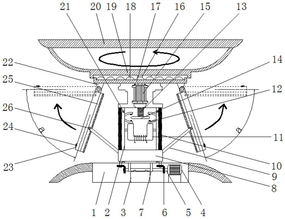 Self-rotating culture device capable of improving photosynthesis effect of flowers