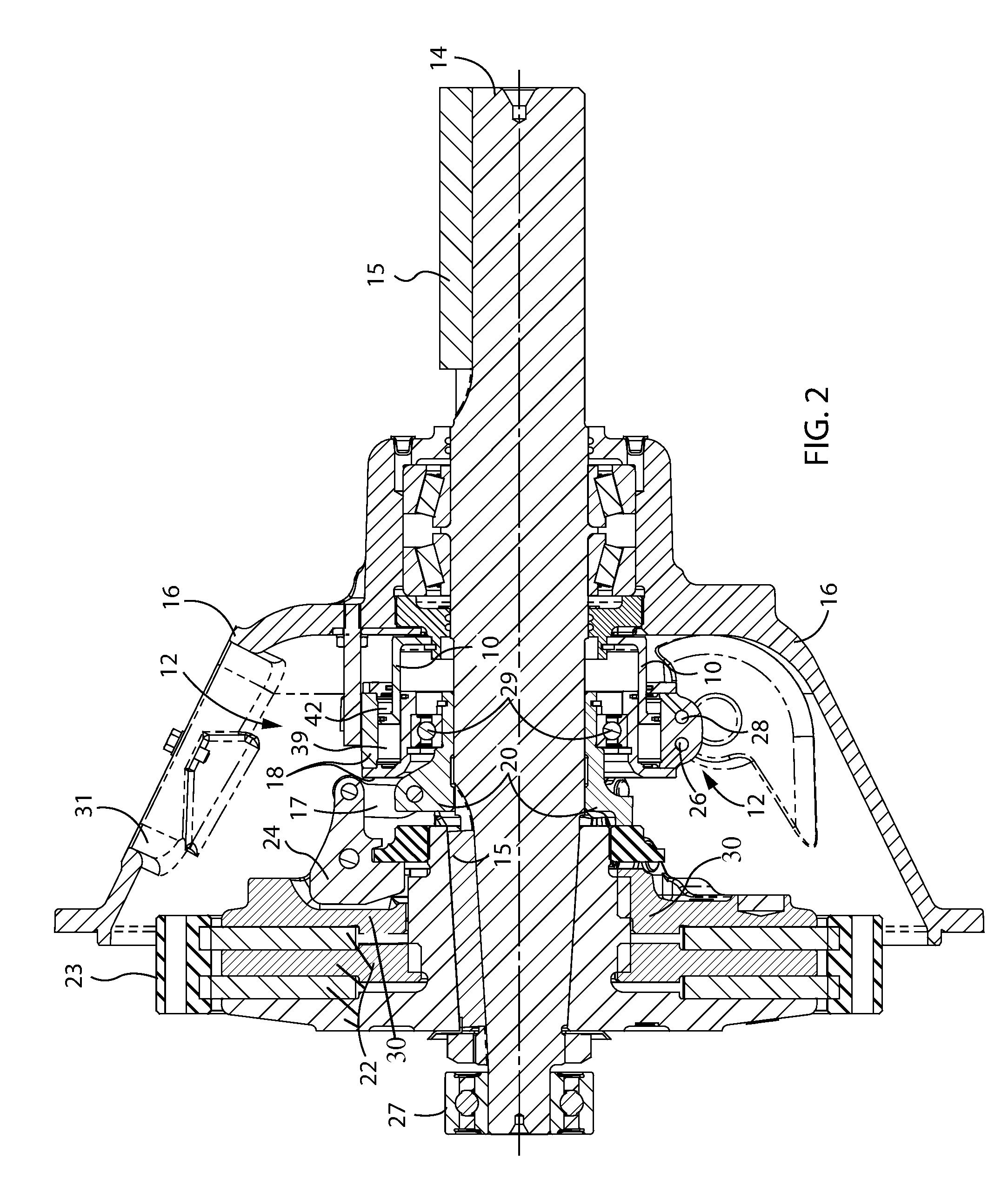 Fluid Actuated Over-Center Clutch for a PTO
