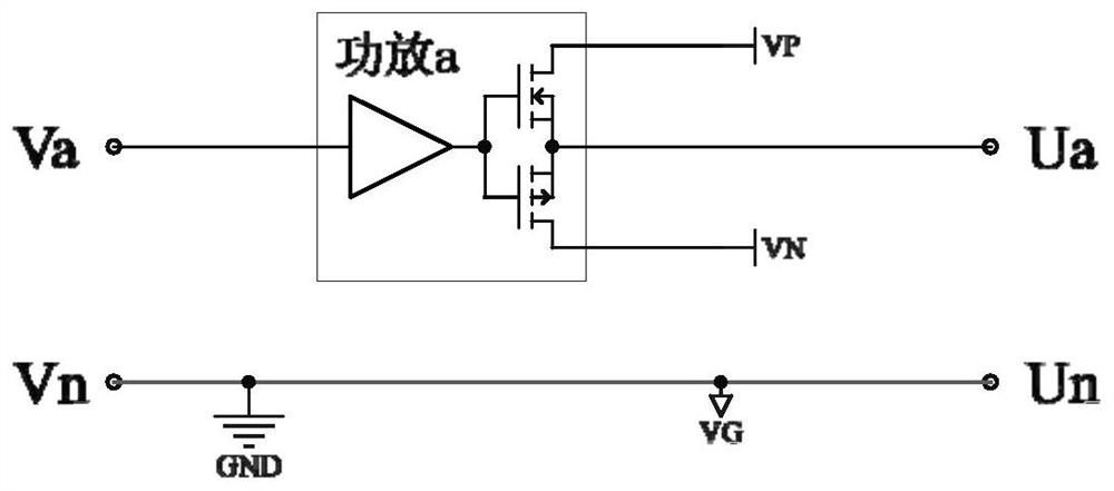 A program-controlled power signal source output voltage multiplier circuit