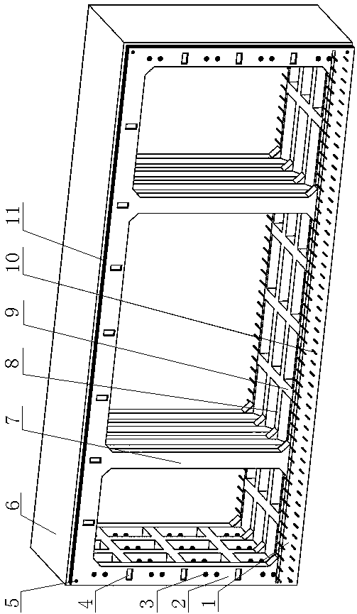Ultra-high-performance concrete prefabricating and splicing integration pipe gallery system and construction method