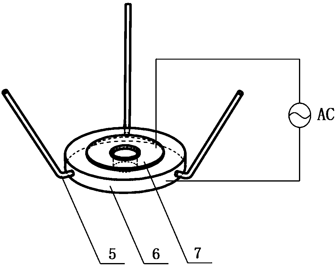 Piezoelectric driving-based six-leg actuator and working method thereof