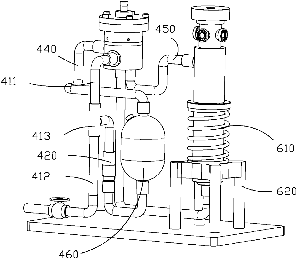 Extensible fire hydrant based on fluid dynamic regulation and control