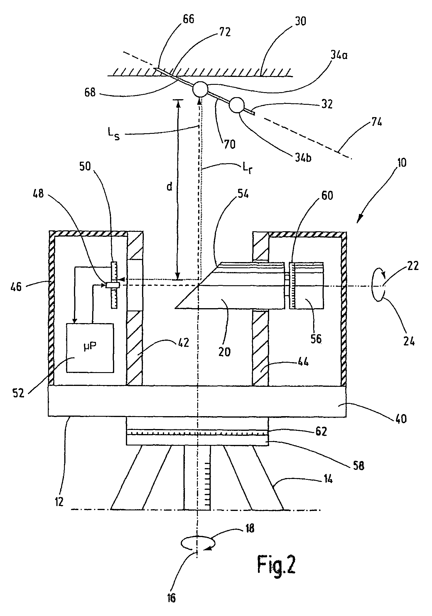 Method and an apparatus for capturing three-dimensional data of an area of space