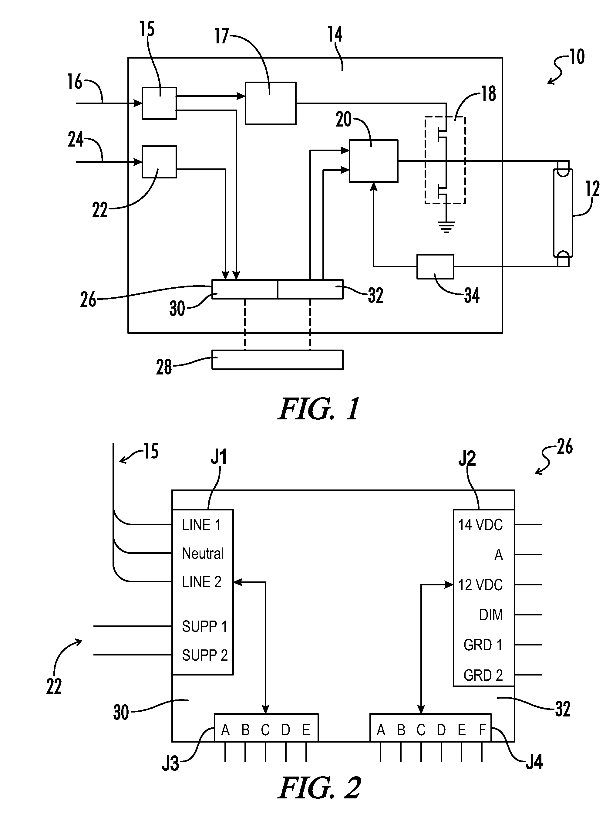 Modular electronic ballast