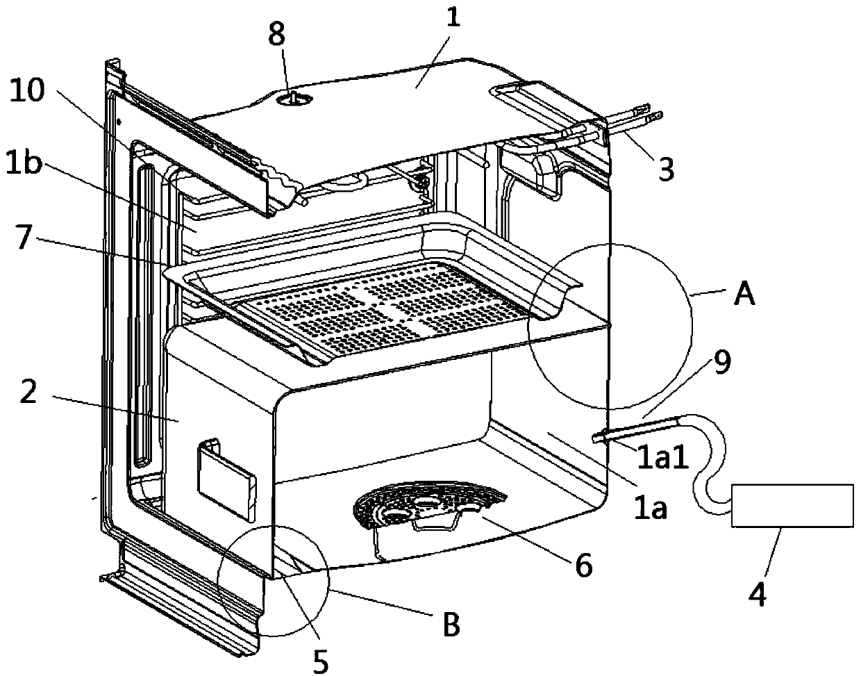 Steaming and baking combined machine