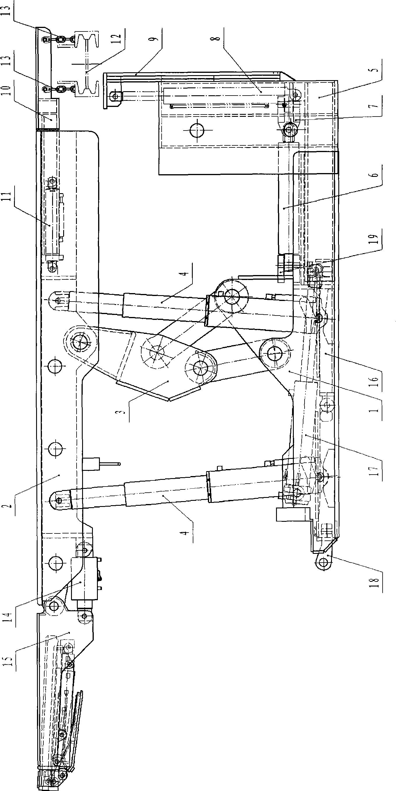 Formwork support with filling behind support