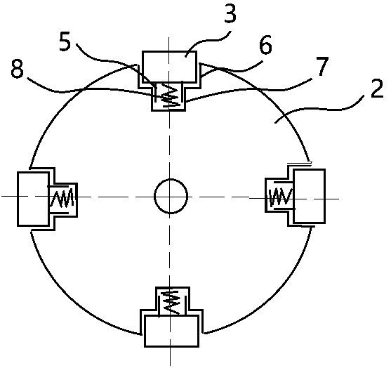 An anti-damage roller press grinding device