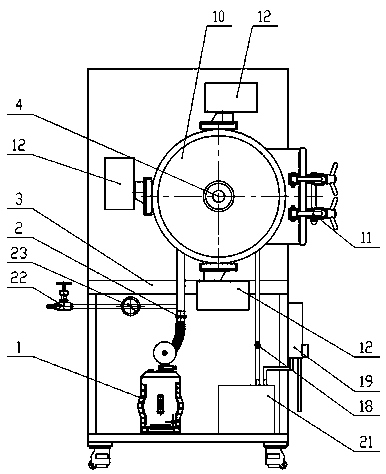 High-temperature multi-atmosphere microwave energy grinding equipment and method thereof
